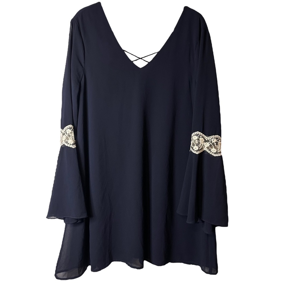 Umgee Bell Sleeve Tunic Boho Whimsigoth Fairy Romantic Festival Indie Twee L